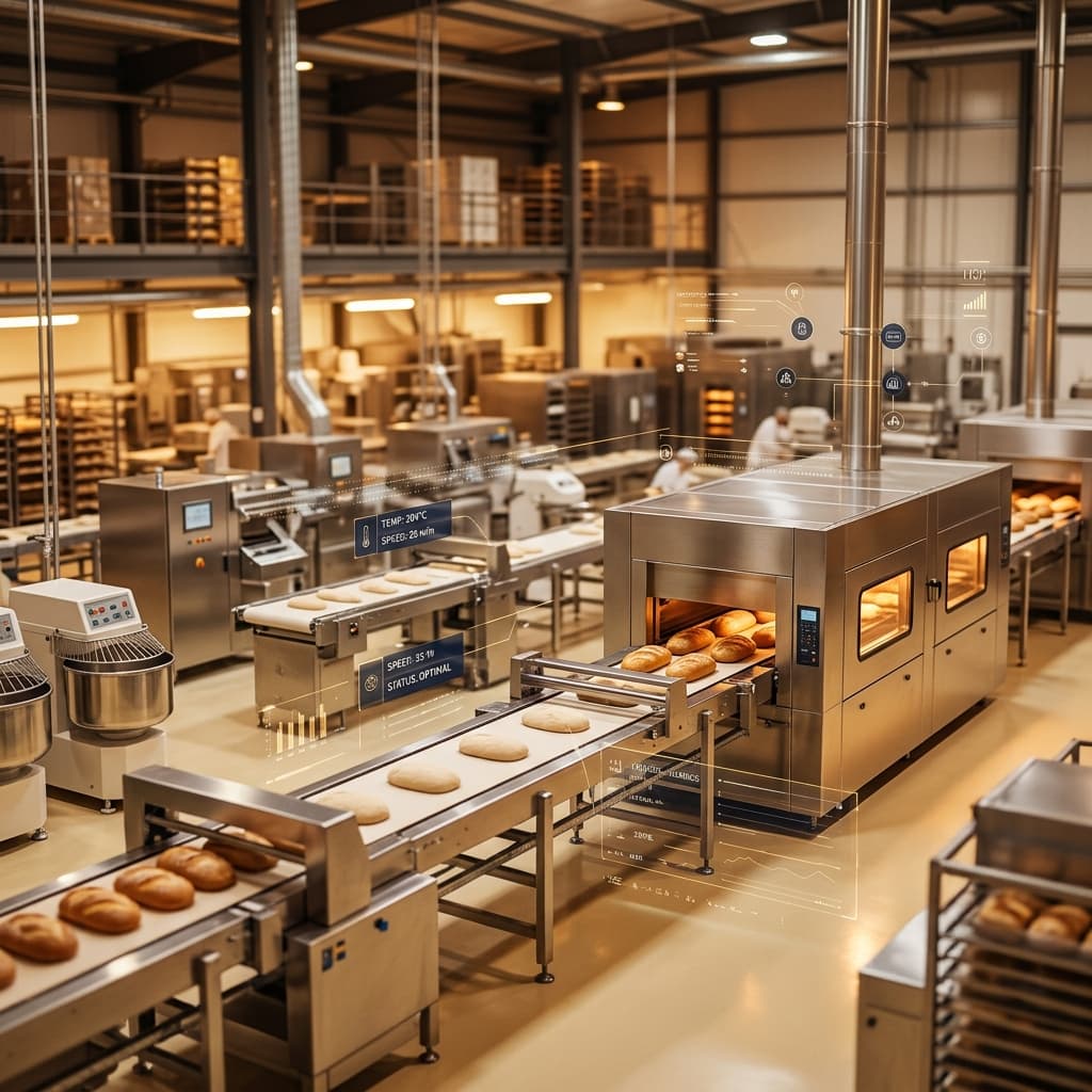 Industrial bakery production line